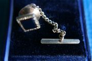 Vintage Alaska Black Stone Tie Pin