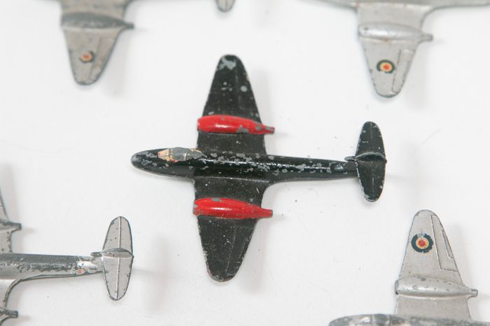 Set of Dinky die-cast 732 Meteor planes