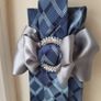 Designer Upcycled Silk Tie Unique Handmade Accessory Image 2