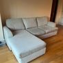 L Shape Couch in cream Image 5