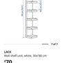 ikea lack wall shelves Image 3