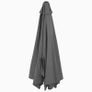 Wall-Mounted Parasol with Metal Pole 300 cm Anthracite Image 5