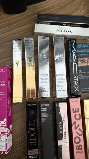 Luxury high end mascara, Lancome, YSL, grande cosmetics,MAC, benefit VIEVE,Prada, Rabanne
