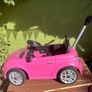 childs pink car great condition Image 2