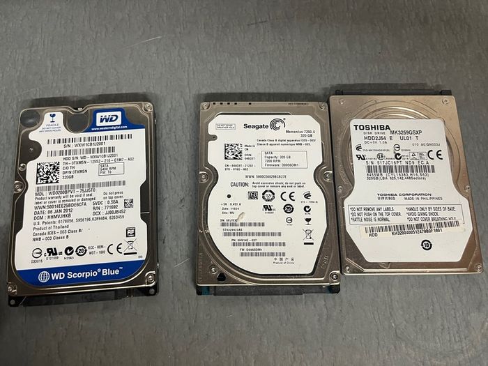 Selection of Hard drives