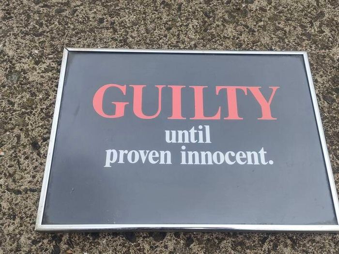 NI Vintage Anti Establishment Sign