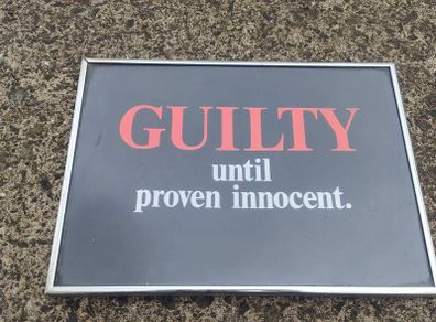 NI Vintage Anti Establishment Sign