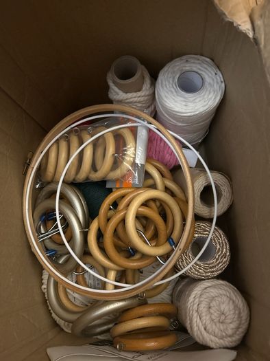 Macrame wool and accessories