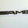 Mercedes Black color AMG rear Badge  Sticker Logo Image 4