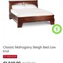 King size bed frame and mattress Image 4