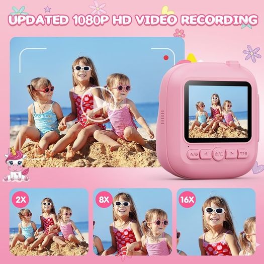 NEW SALE | Instant Camera for Kids with 32G SD Card & Print Photo Paper, 1080P HD Video Toddler Camera