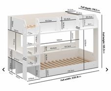 Bunk bed with storage