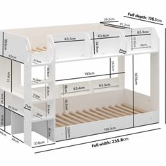 Bunk bed with storage