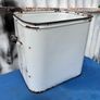 Vintage white enamel bread bin Image 2
