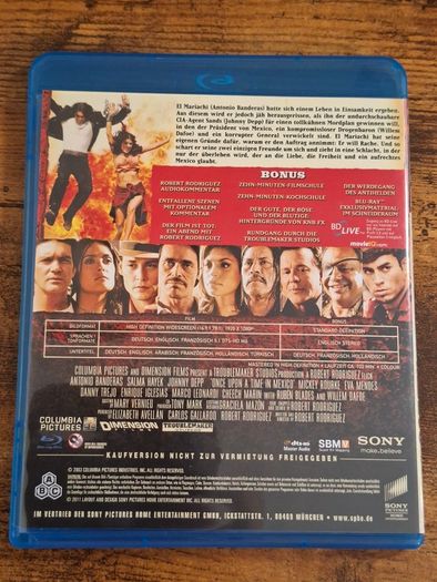 "Once Upon a Time in Mexico" Blu-ray, Import - free standard postage