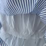 top zara large blue & white top size large Image 5