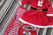 Late late toy show Mrs clause Santa dress 3-6m