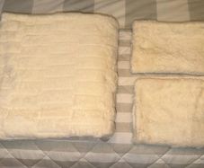 Faux fur duvet cover
