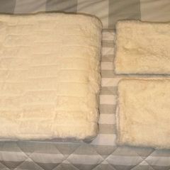 Faux fur duvet cover