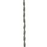 Vintage Ceiling Pendant Light Fitting, Light Grey Twisted Braided Flex,E27 Lamp Holder Suspended Pendant Light Fitting Kit-Satin Nickel Image 3