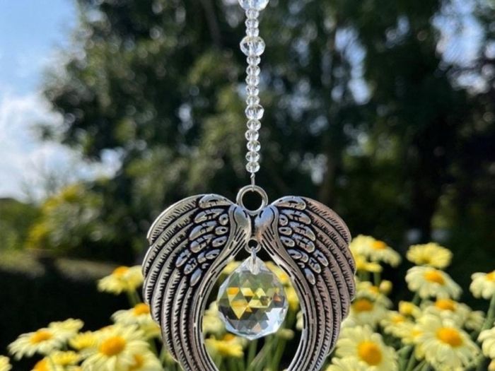 Suncatchers, Crystal, Gemstone, Birthstone, Guardian Angel Sun Catchers