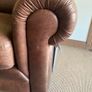 Italian "Natuzzi" 3 Seater Natural Leather Couch Image 10