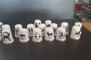 Signs of the Zodiac Bone China Thimbles