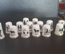 Signs of the Zodiac Bone China Thimbles