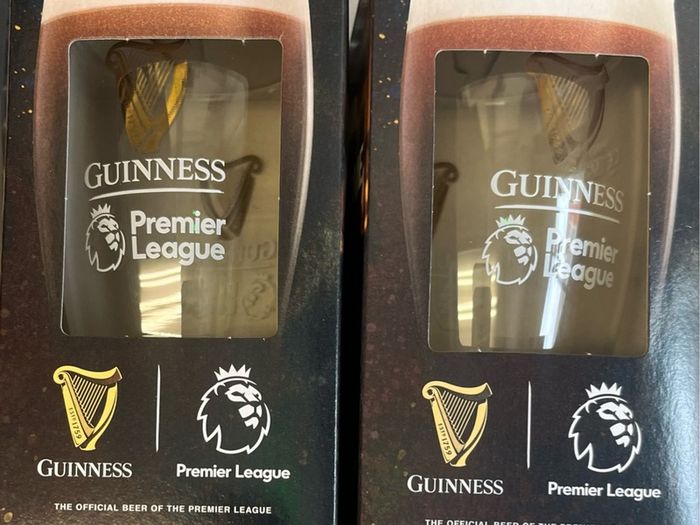 Birra Moretti Sale di mare guinness bulmers magners Pint Glass Beer Limited edition Heineken Stella Bavaria Pint Glasses Beer Heineken carlsberg Pint beer Glass brand new with box