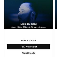 duke dumont tickets