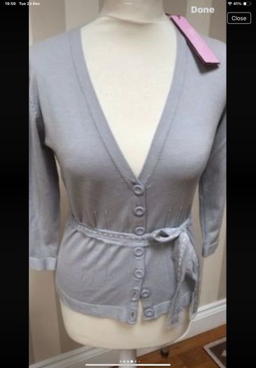 cardigan Bnwt monsoon cardigan size 12 grey with tie belt