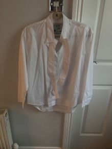 Ladies white show shirt as new