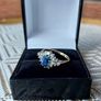 Topaz & Diamond 9K Gold Ring Image 4