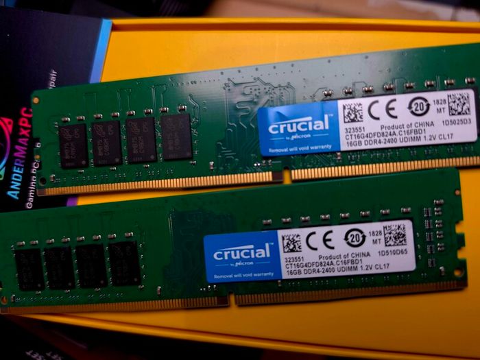 Crucial DDR4 32gb RAM kit 2x16gb 2400mhz