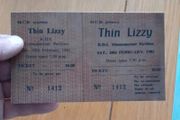 Thin Lizzy  replica concert ticket