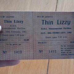 Thin Lizzy  replica concert ticket