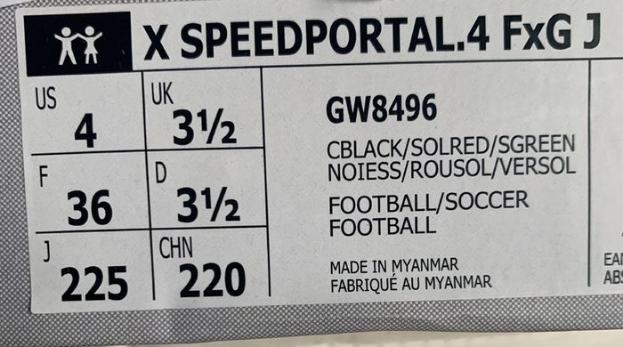 Adidas Speed Portal Football Boots Size 3.5