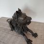 Large sculpture of bronze Lion.Weight: 7.450 kg Image 6