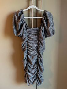 H&M Draped glittery dress