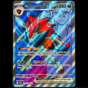 N's Zoroark EX 175/159 Ultra Art Holo Rare Journey Together Pokemon Card S&V