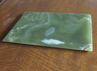 Unique Rare Brazilian Dark Green Onyx Plinth / Base