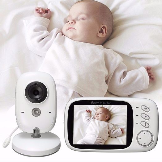 Wireless Video Color Baby Monitor with 3.2Inches LCD 2 Way Audio Talk Night Vision Surveillance Security Camera Babysitter