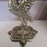Vintage brass Crane Candlesticks Image 3