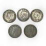 5x 1947 Two Shillings (Florins) George VI - UK Pre-Decimal Coins Image 2