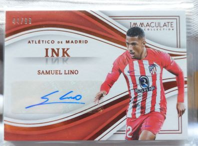 Samuel Lino Atletico Madrid Panini Immaculate auto