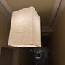 Square textured paper pendant light shade Image 2