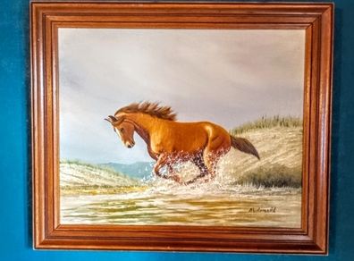 Oil painting on canvas Mcdonald