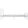 Bed Frame White Metal 120x200 cm Image 5