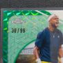Frances Tiafoe Green Geometric Autograph Refractor 30/99 2026 Topps Chrome Tennis Image 3