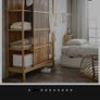 Two IKEA NORDKISA Bamboo Wardrobes Sliding Door  Great Condition Image 4